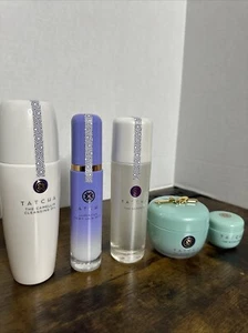 Tatcha Ritual Beauty Skin Care Set Dewey Essence Cream Oil New Sealed Qty 5 - Picture 1 of 9