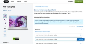Dell XPS 16 9640 32GB-Ultra 9 - Touch 4 K OLED - originalverpackt und ungeöffnet - Bild 1 von 15