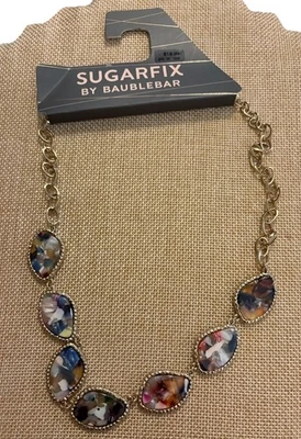 Collar Sugarfix de Baublebar para Target Piedras Coloridas Gemas Tono Dorado Nuevo con Etiquetas Foto 1 de 3