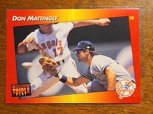 Don Mattingly 1992 Donruss Triple Play Baseball Card #159 NY Yankees - Picture 1 of 2