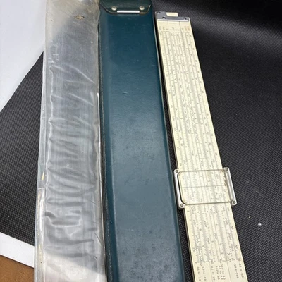 Regla deslizante K&E 68 1220 tronco dúplex decitrig con estuche Keuffel Esser Foto 1 de 4