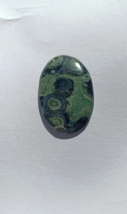 Natural Orbicular Green Kambaba Jasper Cabochon Pendant Gemstone. - Picture 1 of 1