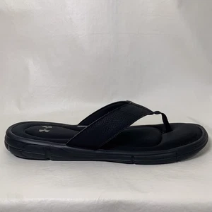 Men’s Under Armour 4d Foam Sandals Size 13 Black Flip Flops - Picture 1 of 10
