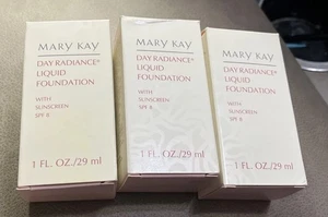 3 Mary Kay BLUSH IVORY 6324 Day Radiance Liquid Foundation W/SPF 8 NOS - Picture 1 of 4