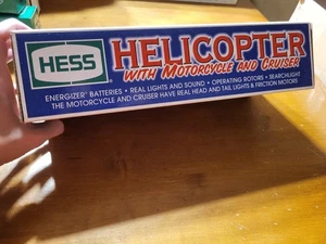 Hess 2001 Hubschrauber mit Motorrad und Cruiser Echtlicht Sound Motoren - Bild 1 von 7