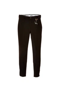 USG Girls Horse Riding Trousers Breeches Jodhpurs Black Age 7 - Picture 1 of 2