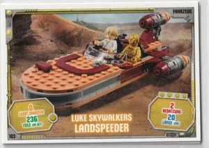 Lego Star Wars Series 3 Card No. 183 Luke Skywalker Landspeeder - Picture 1 of 1