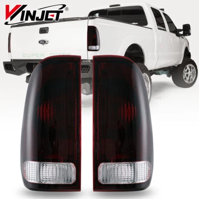 For 1999-2007 Ford F250 F350/97-03 F150 Super Duty Smoke Tail Lights Brake Lamps - Image 1 of 4