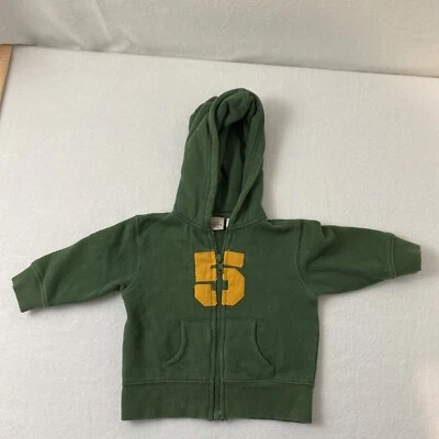 Arizona Toddler Boys Green Zip Hoodie Jacket 12 Months - Image 1 of 4