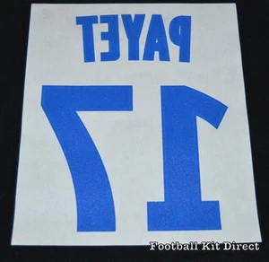 Marseille Payet 17 2014/15 Football Name/Number Set Home badge - Picture 1 of 1