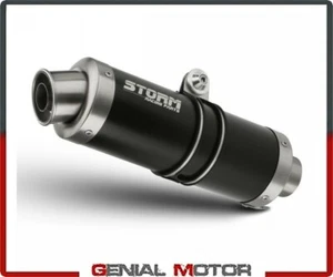 Exhaust Storm by Mivv Mufflers Oval Black Suzuki Tl 1000 R 2002 02 - Picture 1 of 2