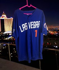 LAS VEGAS 51s AMED ROSARIO #1 NEW YORK METS LV Minor League SGA JERSEY XL Aliens