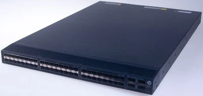 HPE JC772A 5900AF-48XG-4QSFP+ 48 SFP 4 QSFP 2 RJ-45 10Gbps Network Switch - Image 1 of 4