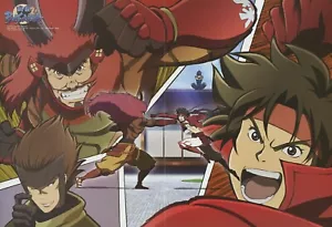poster promo Sengoku Basara anime Sanada Yukimura Takeda Shingen Sarutobi Sasuke - Picture 1 of 1