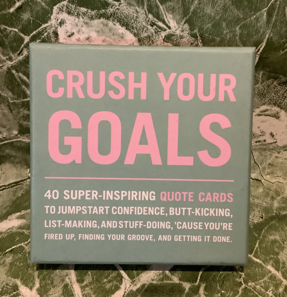 AFFIRMATORS 50 Affirmation Cards CRUSH YOUR GOALS 40 Inspirational & Educational