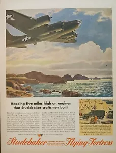 1943 Motori aerei fortezza volante vintage Studebaker WWll - Foto 1 di 1
