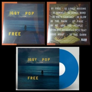 Iggy Pop - Free - Lp Vinilo Color Azul Blue Edición limitada - Imagen 1 de 1