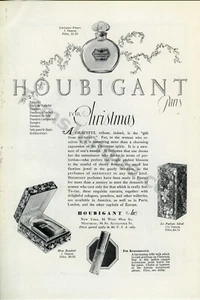 1923 Houbigant Perfume Cologne Christmas Old PRINT AD Over 100 years old (3414) - Picture 1 of 1