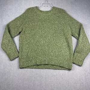 Rachel Roy Sweater Womens L Green Cable Knit Stretch Cozy Comfy Pullover - Picture 1 of 6