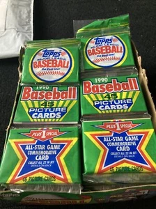 1990 Topps Rac Packs 45 Cards Total. New In Packages. - Picture 1 of 6