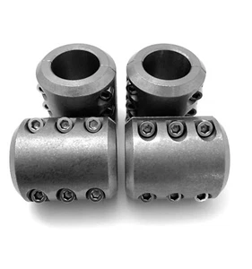 4 Steel tube clamps bolt on 1.25" 1 1/4" roll cage mounts lightbar tire mount - Foto 1 di 8