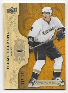 18/19 UPPER DECK ENGRAINED LEGENDS BASE #32 Teemu Selanne #104/299 - Picture 1 of 1