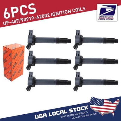 Bobinas de encendido 6 piezas para Lexus ES300h ES350 GS300 GS350 90919-A2002 duraderas nuevas Foto 1 de 4