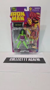 Marvel Legends Retro Carded Iron Man Series She-Hulk Action Figure NOC Sealed - Picture 1 of 8