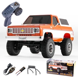 X FMS 1/24 Chevy K5 Blazer 1976s RC Truck RTR Orange, with Lisense RC Crawler... - Picture 1 of 6