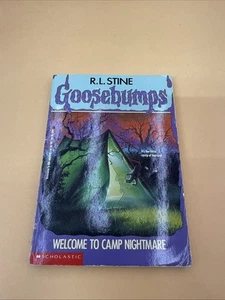 Goosebumps #9 Welcome to Camp Nightmare by R.L. Stine True First Print 1993 - Picture 1 of 3