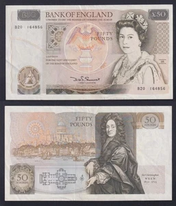 United Kingdom Banknote 50 POUNDS (1981-1993) P.-381a SPL+/XF+ - Picture 1 of 1