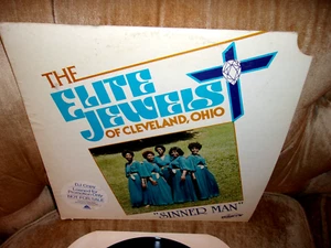 THE ELITE JEWELS LP Cleveland Ohio -SINNER MAN-1980 SAVOY gospel - PROMO EX - Picture 1 of 4
