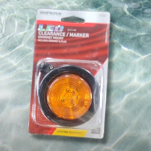 Hopkins C525A Led 2" Rd Clearance LGT-Amber trailer light sealed w plug - Picture 1 of 4