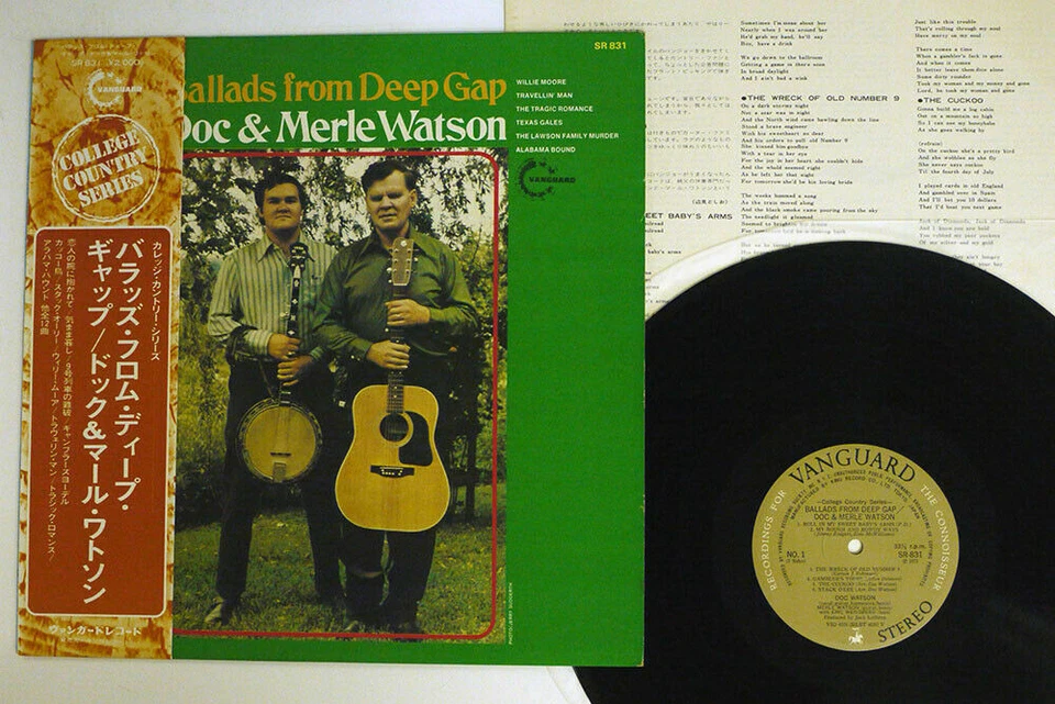 Doc & Merle Watson ‎– Ballads From Deep Gap Vanguard ‎– SR-831 Japan OBI - Image 1 of 1