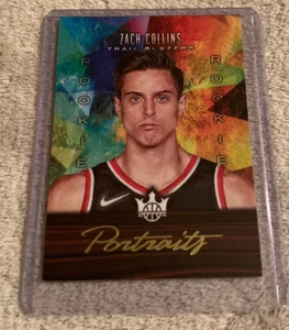 2017-18 PANINI COURT KINGS BASKETBALL ZACH COLLINS ROOKIE PORTRAITS 26/175 - Picture 1 of 2