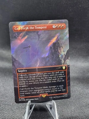 MTG -  [FOIL] Call Forth the Tempest (Borderless, Surge Foil) - LOTR - Image 1 of 2