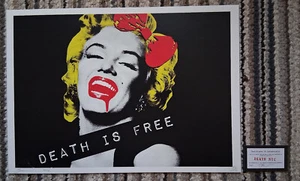 Death NYC Original Marilyn Monrow Limited Edition Kunstdruck 84/120 mit COA - Bild 1 von 4