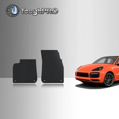 ToughPRO Front Mats Black For Porsche Cayenne All Weather 2019-2026 Foto 1 de 4