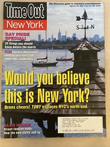 Time Out NY June 2001 Bronx Special Eleanor Roosevelt Lesbian Love. Gay Pride - Picture 1 of 2