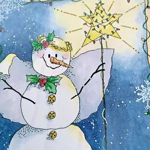 Stempendous! STAMPS HAPPEN Snowmen Christmas Wooden Rubber Stamps Lot of 2 - Picture 1 of 4