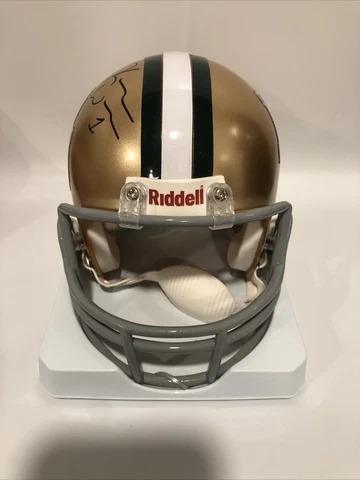 Riddell Baylor Bears  Gold Speed Mini-Helmet Signed Cover