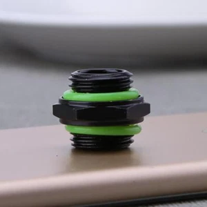 G1/4 Dual External Thread Tube Connector for PC Water Cooling System - Afbeelding 1 van 5