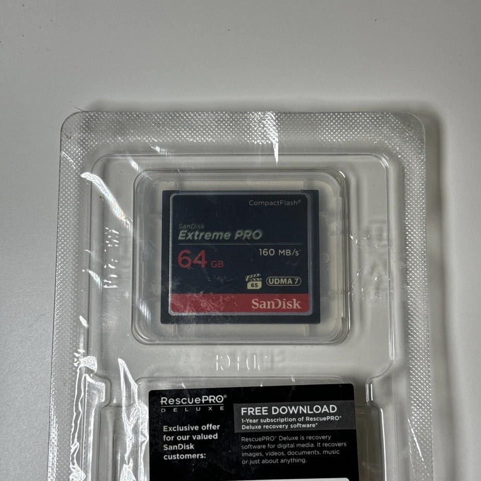 Sandisk Extreme Pro 64GB 64G Compact Flash Card CF 160MB/s 1067x UDMA7 US - Image 1 of 1
