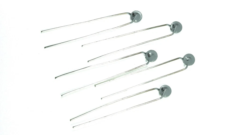 150 Ohm NTC Thermistor 450mW LCC Thomson-CSF ±10% 150R - NOS (5 pieces) - Image 1 of 2