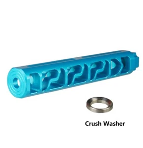 5.56 .223 5.7x28 mm 1/2X28 Slip Over Linear Comp Tube + Muzzle Brake/Protector - Picture 1 of 5