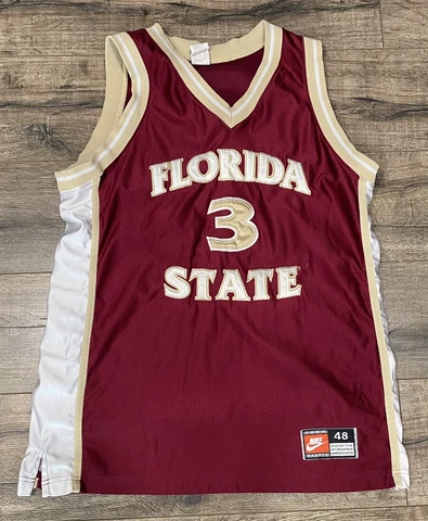 Vintage 90s Florida State Seminoles Bob Sura Nike Stitched Red 48/XL Jersey Cover