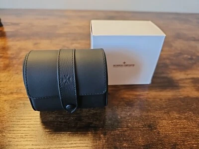 Vacheron Constantin OEM Cuero Negro Reloj Rollo Caja de Almacenamiento y Estuche de Viaje Foto 1 de 4