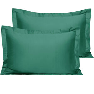 Hotel Quality Pillow Shams Cotton Sateen Pillowcases 2 Pack Standard Queen King