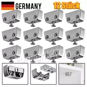 12x Verbindungsbeschlag Trapez Verbinder Metall Korpusverbinder Eckverbinder - Bild 1 von 7