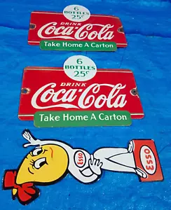 3 Porcelain Enamel Sign, More Details In Description - Picture 1 of 5
